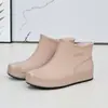 Moda Japonesa y Coreana Botas de Lluvia para Mujer Botas de Lluvia de Caña Baja Tubo Corto Antideslizantes Forradas de Lana Botas de Agua Zapatos de Cubierta Cálidos Uso Cómodo Resistente al Desgaste Estilo Juvenil