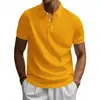 Estação Independente Transfronteiriça Mais Vendida Nova Camisa Polo Retro Simples de Secagem Rápida para Cavalheiro Britânico Manga Curta