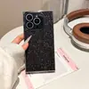 Funda de Teléfono de Cuero con Purpurina Fina Cuadrada Adecuada para Apple 16Promax Creativa 15 Agujeros Finos 14 Niñas 13Promax