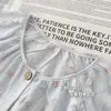 Nuevos Estilos de Primavera y Otoño para Niñas de Tallas Medianas y Grandes Pijamas Algodón Nube Sueltos Lindos Dibujos Animados Manga Larga Pantalón Largo Cárdigan Ropa de Casa