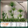 Gran simulación de diseño combinado de paisaje verde interior plantas verdes falsas biónicas avanzadas debajo de las escaleras adornos de árboles decorativos