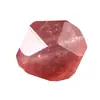 Cristal de Fresa Natural 5A Diamante Facetado Cuentas Sueltas DIY Joyería Hecha a Mano Pulsera Trenzada de Cristal Accesorios de Cuentas Sueltas