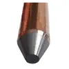 Barra redonda de aço revestido de cobre 35mm em estoque aço revestido de cobre 40 * 5mm aço chato fio redondo banhado a cobre eletrodo de aterramento comprimento 2,5 m