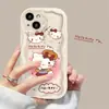 Capa de Celular Shell kt Hello Kitty Maçã 13/14/15promax iPhone11/12 Fofa xr/xs Feminina
