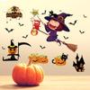 Adesivo de Parede Criativo de Abóbora de Halloween Sala de Estar Quarto Decoração de Fundo de Janela de Vidro Adesivo de Parede Removível Mj8006