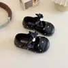 Zapatos de Cuero para Niños, Zapatos Suaves de Suela para Bebés y Niños Pequeños de Primavera y Otoño, Zapatos de Princesa para Bebés Niñas, Zapatos de una Sola Hebilla con Lazo para Niñas, Modernos
