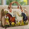 Nova Marca Independente Série Animal Bolsa de Viagem Acolchoada de Algodão com Estampa da Moda, Bolsa de Yoga Feminina, Bolsa de Mão
