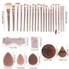 Set de 40 Piezas de Herramientas de Belleza Esponja de Maquillaje Esfera Limpiadora Facial Set de Brochas de Maquillaje Xiyin Te Transfronterizo