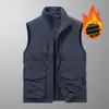 Chaleco Reversible de Lana para Trabajo con Logo Venta de Exposición Tienda 4S Chaleco con Lana Gruesa y Texto Impreso