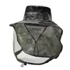 Chapéu de Pescador com Proteção Solar para Homens, Máscara Facial de Pesca ao Ar Livre de Verão, Chapéu com Aba Larga para Proteger do Sol, Chapéu Cachecol Respirável de Secagem Rápida para Montanhismo
