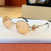 Gafas de Sol Ovaladas de Metal Retro Europeas y Americanas Estilo Old Money para Mujer, Anti-UV, Gama Alta, Personalizadas, Gafas de Sol de Lujo Ligero