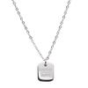 ~ o Beleza Aumenta! Colar Pingente Corrente Clavícula Prata S925 Marca Letter Square Estilo Ins