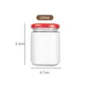 Los Frascos Redondos para Pepinillos Más Vendidos de Amazon, Frascos Transparentes para Salsa Picante, Frascos de Vidrio, Frascos para Mermelada, Frascos para Miel, Frascos para Conservas y Frascos Sellados