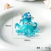 Nuevo Adorno Colgante de Pulpo de Vidrio Decoración de Escritorio Sala de Estar Lindo Pulpo de Océano Colorido Adorno de Vidrio
