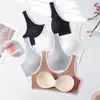 Comercio Exterior Ropa Deportiva Transfronteriza Conjunto de Sujetador Deportivo y Tanga para Mujer Correa Cruzada para el Pecho Almohadilla para el Pecho Chaleco Venta Directa de Fábrica