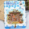 [Serie de Sichuan] Elementos Culturales de Chengdu Atracciones de la Ciudad Imanes para Refrigerador Souvenirs de Turismo Cultural y Creativo Pegatinas Magnéticas