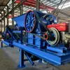 Britador de Mandíbula Móvel, Britagem Grossa a Diesel, Britagem Fina de Granito e Calcário, Equipamento Completo de Britagem