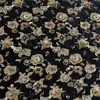 Tecido de Veludo com Bordado de Lantejoulas Florais Pesados, Bordado de Flores Tridimensionais Estilo Chinês Vintage, Tecido para Vestido Qipao