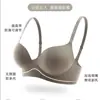 Ropa Interior Fina de Verano sin Costuras para Mujeres con Senos Pequeños, Push-Up y Agrandamiento, Sujetador para Mujer con Contracción de Senos y Anti-Caída Ajustable