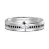 Anillos de Plata de Ley 925 Estilo Influencer de Moda para Hombres y Mujeres, Diseño Único Versátil Anillos Lisos de Plata para Pareja Regalo