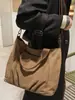 Bolsa de Lona Shuai Mi Home para Estudantes Universitários Mulheres 2026 Nova Casual para o Dia a Dia Grande Capacidade Ombro Único Transversal Bolsa Tote