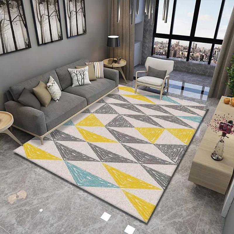 抽象几何地毯,客厅地毯,卧室床边毯,北欧地毯批发,地毯地垫