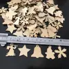 Nuevas artesanías de madera transfronterizas Serie navideña Piezas de madera DIY Decoraciones para el hogar hechas a mano Creativas