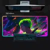 Venta Directa de Fábrica Alfombrilla de Ratón Luminosa de Una Pieza de Color RGB de Zoro Estilo Gaming Alfombrilla Grande para Teclado Alfombrilla Antideslizante para Escritorio