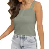 Camisola de punto de nuevo estilo para mujer, sin hombros, para verano, ropa exterior, top sin mangas, transfronterizo europeo y americano de Amazon