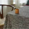 Mantel de Mesa de Café Clásico Vintage Inspirado en Zen de Color Sólido Rectangular Estilo Nórdico Algodón Lino Tela Inspirada en Zen Hecho a Medida Liso