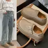Sapatos Birkenstock de sola grossa femininos, nova coleção outono 2026, mocassins de calçar, sapatos casuais estilo Birkenstock Melard, sapatos femininos que aumentam a altura