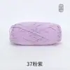 Xuefeier Bola de Lã de Algodão Leite de 5 Fios Não Forma Bolinhas Fio de Algodão Penteado de Cinco Fios Tricotado à Mão para Bebê DIY Boneca Fofa