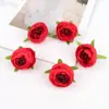 Pintura al Óleo Hecha a Mano DIY Brotes de Flor de Té, Brotes de Flor de Té Rosa Estilo Europeo Simulados, Diseños de Accesorios para el Cabello, Accesorios para Cajas de Dulces de Boda