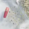 K9 Estrella de Cinco Puntas Fondo Puntiagudo Decoraciones para Uñas de Circonita Celebridad de Internet Super Brillantes Estrellas Pequeñas de Colores Estrella de Mar Decoraciones para Taladro de Uñas DIY