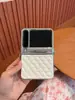 Funda para Teléfono Móvil Plegable Pequeño Huawei Purax, Cubierta Protectora Anticaídas con Patrón Acolchado tipo Puf Galvanizado, Aroma Pequeño