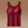 Novedades Otoño e Invierno 2233 # Chaleco Cálido de Satén de Lana de Oveja, Sin Costuras, Cómodo y de Temperatura Constante, Viene con Copas Integradas para la Hermosa Espalda de la Mujer