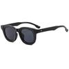 Óculos de sol estilo coreano novo feminino armação oval armação grossa personalizado moda estilo hong kong óculos de sol masculino dopamina pigmentada