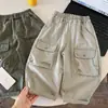 Pantalones para Niños Primavera y Otoño 2026, Elegantes Pantalones Cargo para Niños Pequeños, Pantalones Cargo de Pierna Recta, Pantalones de Principios de Otoño para Niños