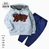Comercio Exterior Ropa Infantil Primavera y Otoño Conjunto Infantil de Dos Piezas Material Sudadera Sudadera con Capucha Ropa Infantil para Bebés Ropa de Salida [Al por Mayor]