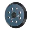 Disco de Papel de Lija Autoadhesivo de 5 Pulgadas con 8 Agujeros y 3 Ojos, Base de Almohadilla de Succión para Pulir, Gancho y Bucle de PU, Compatible con Makita