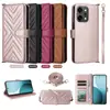 Adecuado para Funda de Teléfono Móvil Oppo Reno14 Cubierta Protectora para Teléfono Móvil Reno14 Pro Soporte Integral Cruzado Multifunción