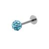Pendiente de bola de diamante completo de acero inoxidable europeo y americano de 0,8 varillas, con forma de T, para oreja, hueso, uña, labio, 20 g, joyería de perforación en Amazon