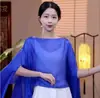 Nuevo Chal de Punto Estilo Hada para Verano, Abrigo Transpirable de Color Sólido, Chal de Moda para Vacaciones, Bufanda Decorativa de Seda para Mujeres