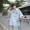 Fornecimento Direto da Fábrica Camiseta Solona Cool de Peso Pesado 220g para Homens e Mulheres Verão Estampa Floral Americana Tops