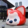Esculturas Personalizadas de Fibra de Vidrio de Personajes de Propiedad Intelectual de Dibujos Animados Corporativos, Mascotas, Decoraciones Exteriores Grandes para Locales Comerciales