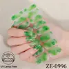 Calle transfronteriza. Pegatinas para uñas de trébol de cuatro hojas del Día de San Patricio, impermeables, con respaldo adhesivo, película para esmalte de uñas, pegatinas de uñas verdes, directo de fábrica