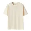 Camiseta de algodón chino de alta gama personalizada, algodón romano, manga corta para hombre, agradable para la piel y transpirable, cuello redondo, color liso, adecuada para primavera y otoño como capa base