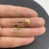 Accesorios de joyería de aleación DIY pétalos huecos soporte de flores cuentas espaciadoras para pulsera cuentas de posicionamiento material de capullo de flor V149