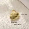 Venta Caliente Transfronteriza Chapado en Cobre Oro de 18K Estrella de Mar Concha Tendencia Colgante DIY Pulsera Tobillera Pendientes Cadena para Mochila Suéter