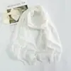 Comércio Exterior Transfronteiriço Moda Novo Lenço de Cor Doce para Mulheres Xale Respirável de Viscose Monocromático Lenço de Algodão e Linho Barba Curta Cor Pura